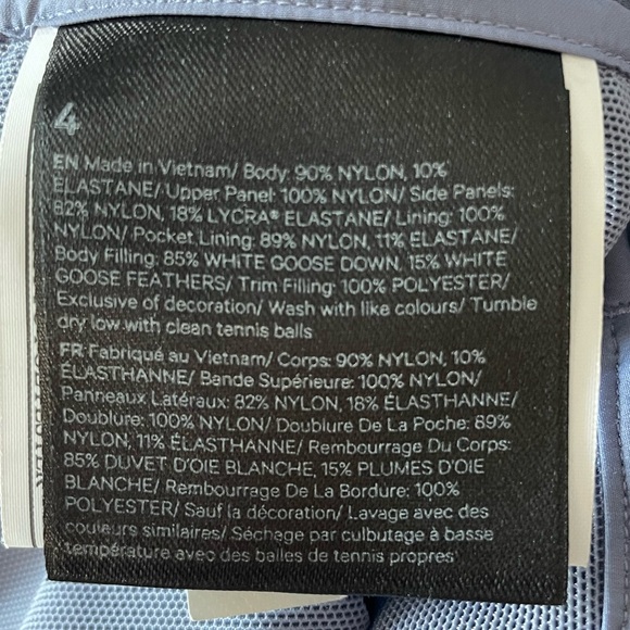 Women's Lululemon Down For It All Vest-Goose Down-Peri Purple-Size 4 - Picture 8 of 10